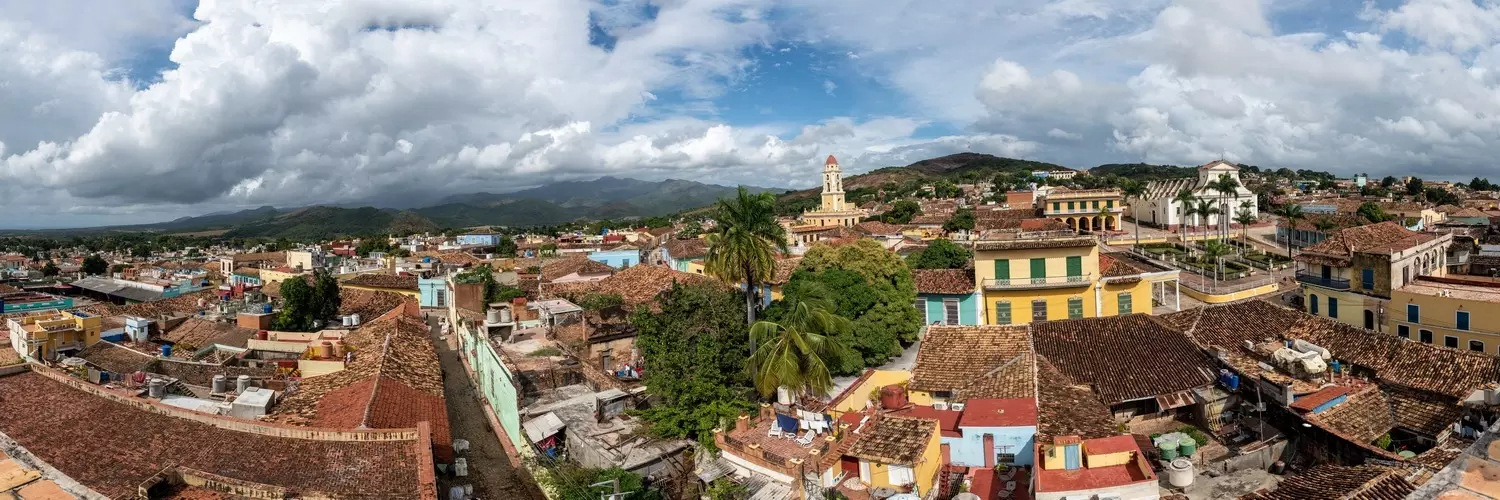 Blick über die Dächer von Trinidad, Kuba 