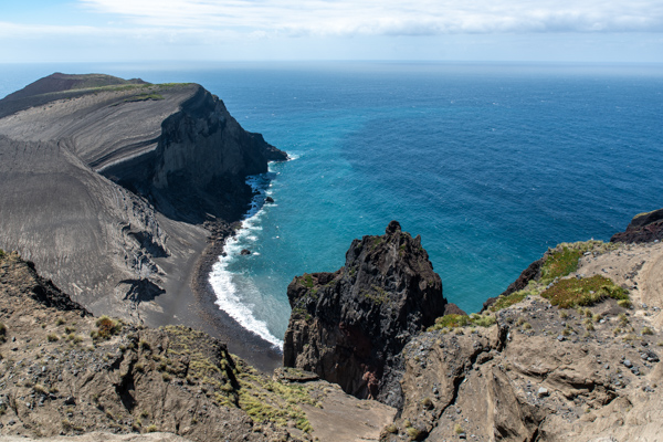 Ponta dos Capelinhos im Westen der Insel Faial, Azoren
