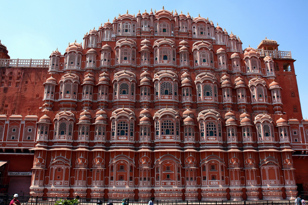 Palast der Winde in der Altstadt von Jaipur, Rajasthan, Indien