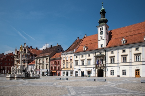 Hauptplatz von Maribor, Slowenien
