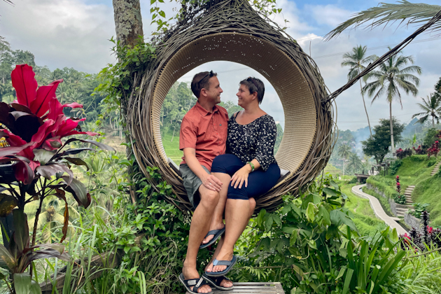 Fotoshooting in den Reisterrassen, Bali