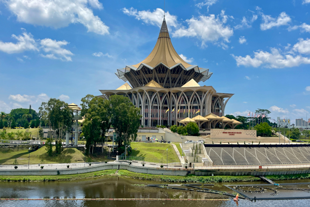 Das Landesparlament von Kuching, der Hauptstadt Sarawaks, auf Borneo, Malaysia