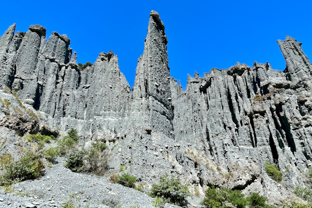 Putangirua Pinnacle zwischen Martinborough und Wellington, Neuseeland