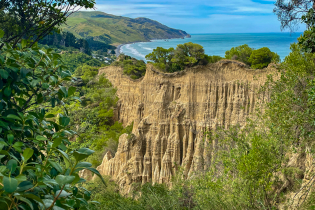 Cathedral Cliffs bei Gore Bay, Neuseeland