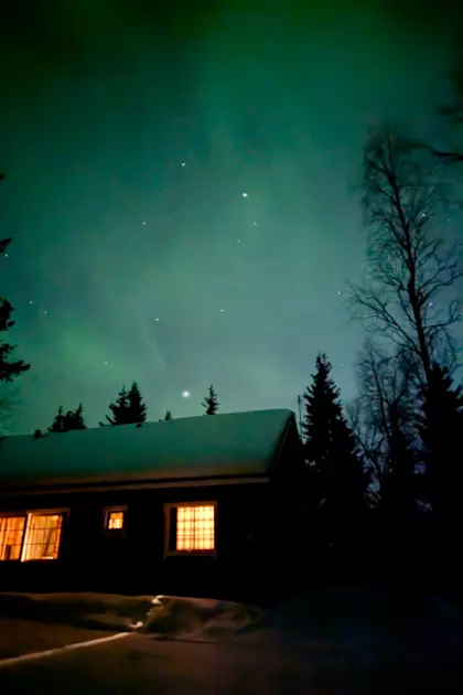 Nordlichter und Schneemobil Tour 42