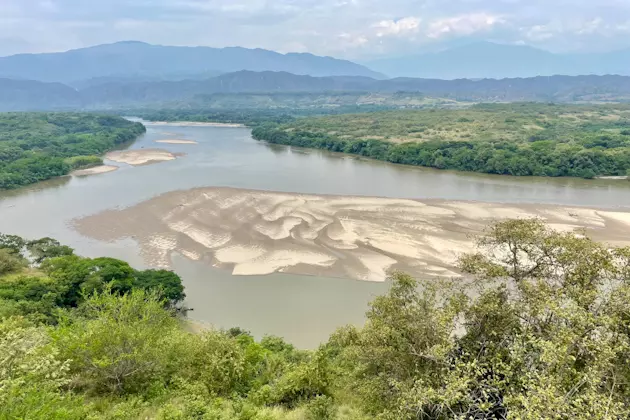 Ausblick auf den Río Magdalena, dem mächtigstem Fluß Kolumbiens