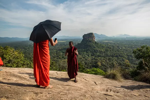 Blick auf den Sigiriya im Kulturdreieck, Sri Lanka