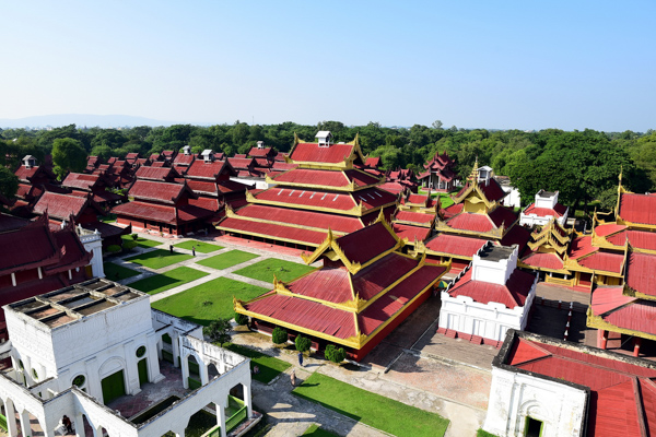 Königspalast in Mandalay, Myanmar 