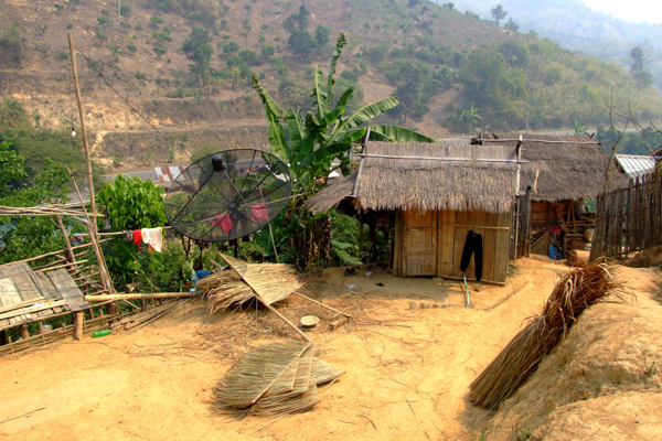 Kleines Dorf im Norden von Thailand