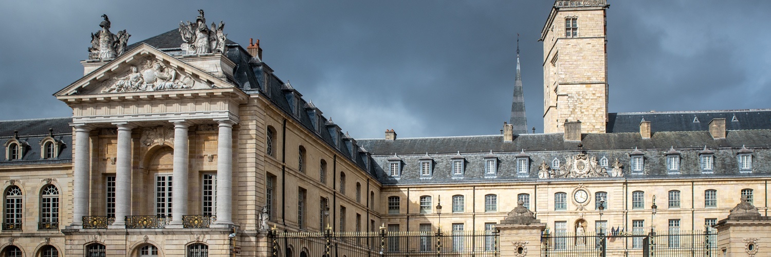 Der Place de la Libération vor dem Palais du Duc in Dijon ist sehr beeindruckend, Frankreich