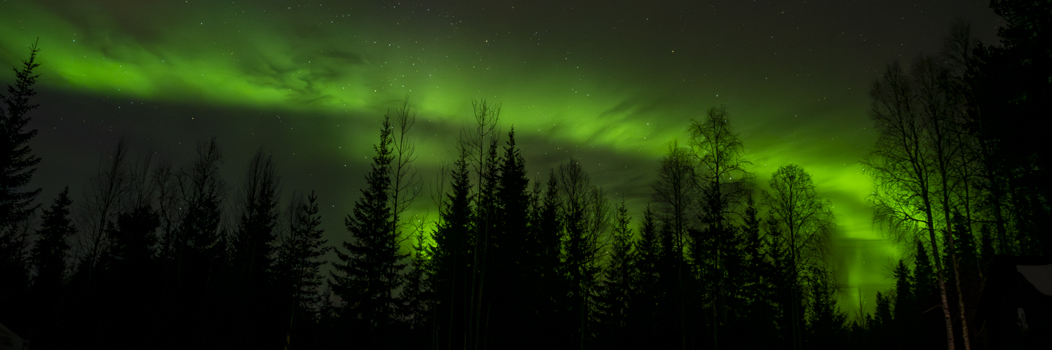 Nordlichter in Lappland, Finnland